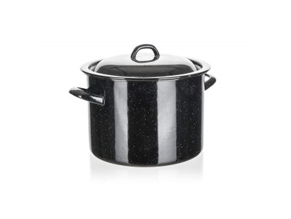 Smaltovaný hrnec s poklicí Banquet 5,5 l černý