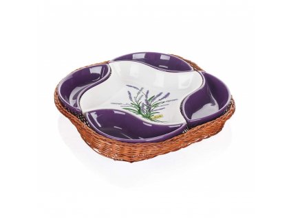 Servírovací mísa v košíku Banquet LAVENDER 28 cm