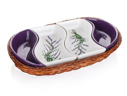 Servírovací mísa v košíku Banquet Lavender 30,5 cm