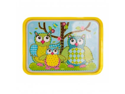 Melaminový tác Sovy 30 x 21,5 cm