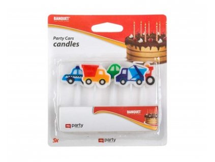 73527 banquet svicky narozeninove party cars 5 ks