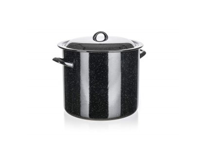 Smaltovaný hrnec s poklicí Banquet 7,5 l černý