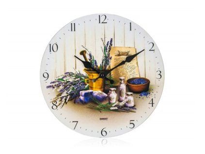 BANQUET Hodiny nástěnné LAVENDER 30 cm