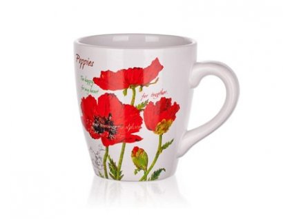 BANQUET Hrnek keramický RED POPPY 500 ml