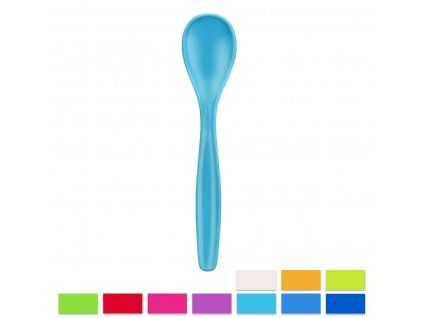 Plastová dezertní lžička 15 cm mix barev