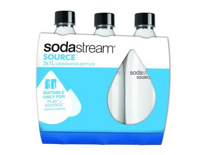 Láhev SodaStream plastová SOURCE/PLAY 3 ks černá