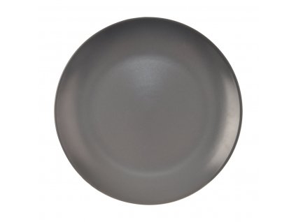 Keramický mělký talíř ALFA 27cm šedý