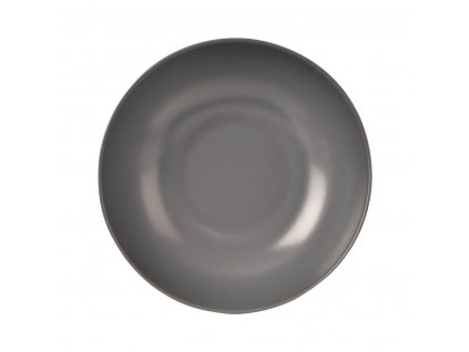 Keramický hluboký talíř ALFA 20,5cm šedý