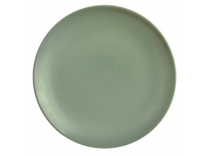 Keramický mělký talíř ALFA 27cm zelený