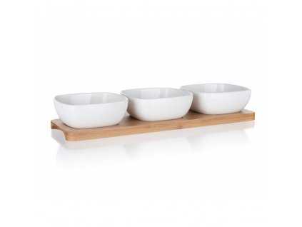 BANQUET Sada misek BRILLANTE Bamboo 33 x 9,7 x 4,7 cm, 3 + 1 ks