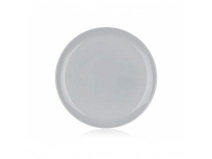 Skleněný mělký talíř kulatý ARC Carine 27 cm šedý