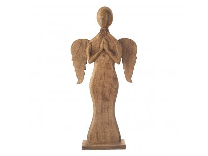 Dřevěný anděl Orion Mango 76 cm