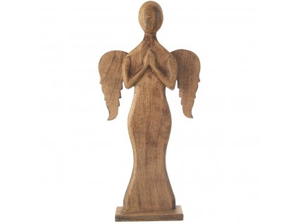 Dřevěný anděl Orion Mango 107,5 cm