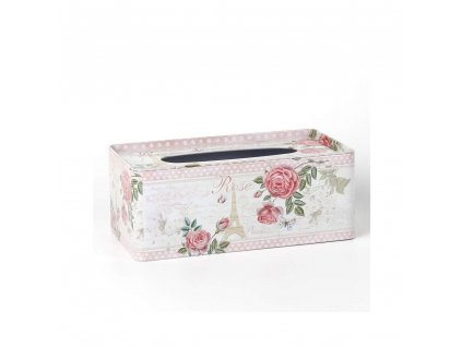 Plechový box na papírové kapesníky Home Decor Rose