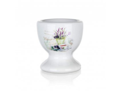 Stojánek na vajíčko Banquet LAVENDER bílá
