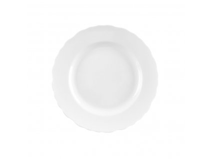 Porcelánový dezertní talíř Orion MONA vlnky 19,5cm bílá