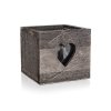 Dřevěný svícen Home decor 12x12x11cm