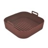 Silikonová forma do horkovzdušné fritézy Orion 17,5 x 17,5cm hnědá