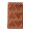 Silikonová forma na pečení Orion SRDCE hnědá