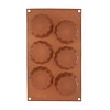 Silikonová forma na pečení Orion košíčky hnědá