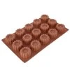 Silikonová forma na pečení Orion kytičky hnědá