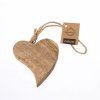 Dřevěné závěsné srdce Orion MANGO 6x8x1cm