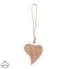 Dřevěné závěsné srdce Orion MANGO 6x8x1cm