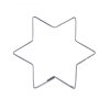 Nerezové vykrajovátko velká Hvězda 6,5 cm