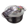 BANQUET Kastrol nerezový MATTE New Line 22 cm, 4,0 l, s poklicí
