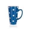 BANQUET Hrnek keramický vysoký 450 ml, modrý s puntíky