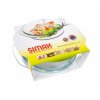 SIMAX Pekáč skleněný kulatý s víkem 3,7 l ( 2,50/1,20)