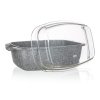 BANQUET Pekáč s nepřilnavým povrchem GRANITE 32,5 x 21 x 11 cm, 5,7 l, se skleněnou poklicí