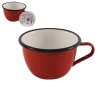 Smaltovaný hrnek Červenobílý, 0,4 l