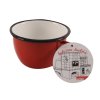 Smaltovaný hrnek Červenobílý, 0,4 l