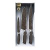 BANQUET Sada nožů s nepřilnavým povrchem PREMIUM Dark Brown, 3 ks