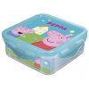 Box svačinový PEPPA PIG 500 ml, 12,3x12,3x6,7 cm
