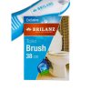 BRILANZ Kartáč na WC EXCLUSIVE 38 cm, s měkčenou TPR rukojetí, bílo-světlemodrý