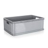 KEEEPER Přepravka nízká 45L s víkem 60x40cm šedá