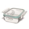 Miska zapékací dělená sklo/UH víčko+ventil 17x13cm