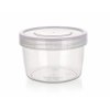 BANQUET Dóza plastová hermetická kulatá LARA 250 ml, průměr 9 cm, růžová