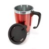 BANQUET Hrnek cestovní AVANZA 350 ml, červená