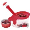 Odpeckovač třešní s nádobkou Orion červený