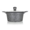 BANQUET Kastrol s nepřílnavým povrchem GRANITE 28 cm, stříkané dno, poklice