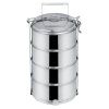 Nerezový jídlonosič s víky Orion 4x1,3l