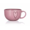 Keramický hrnek jumbo Banquet HEART 730 ml mix