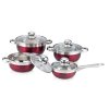 BANQUET Sada nerezového nádobí MAESTRO Rosso, 8 ks
