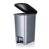 VETRO-PLUS Koš odpadkový nášlapný STEP 10 l, šedý
