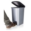 VETRO-PLUS Koš odpadkový nášlapný STEP 15 l, šedý
