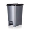 Koš odpadkový nášlapný STEP 40 l šedý