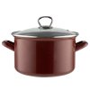 Smaltovaný hrnec s poklicí Marigold 2,0l červená